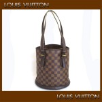 ルイヴィトン　LOUIS VUITTON　ダミエ　バケット　ショルダーバッグ